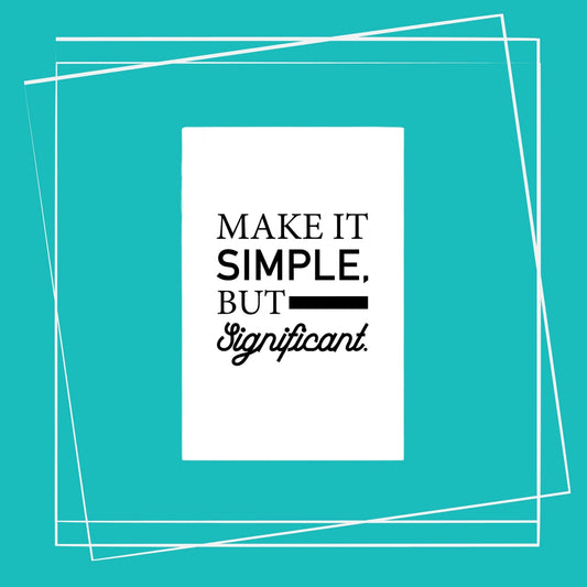 Motivational Poster Wall Art Decor - Black&White Positive Quote 1