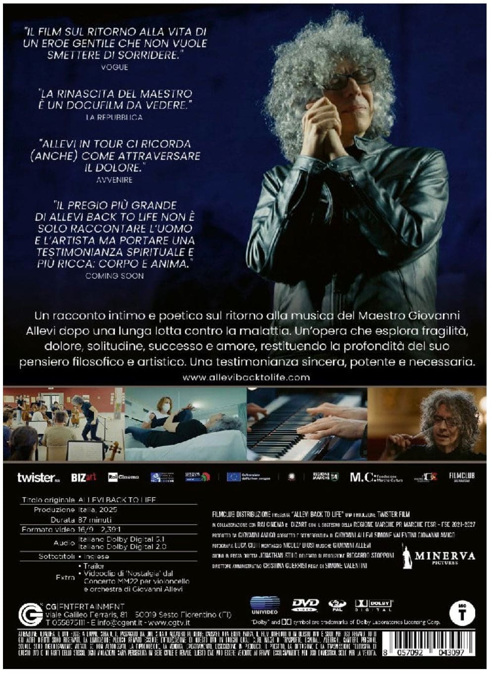 ALLEVI BACK TO LIFE DVD autografato
