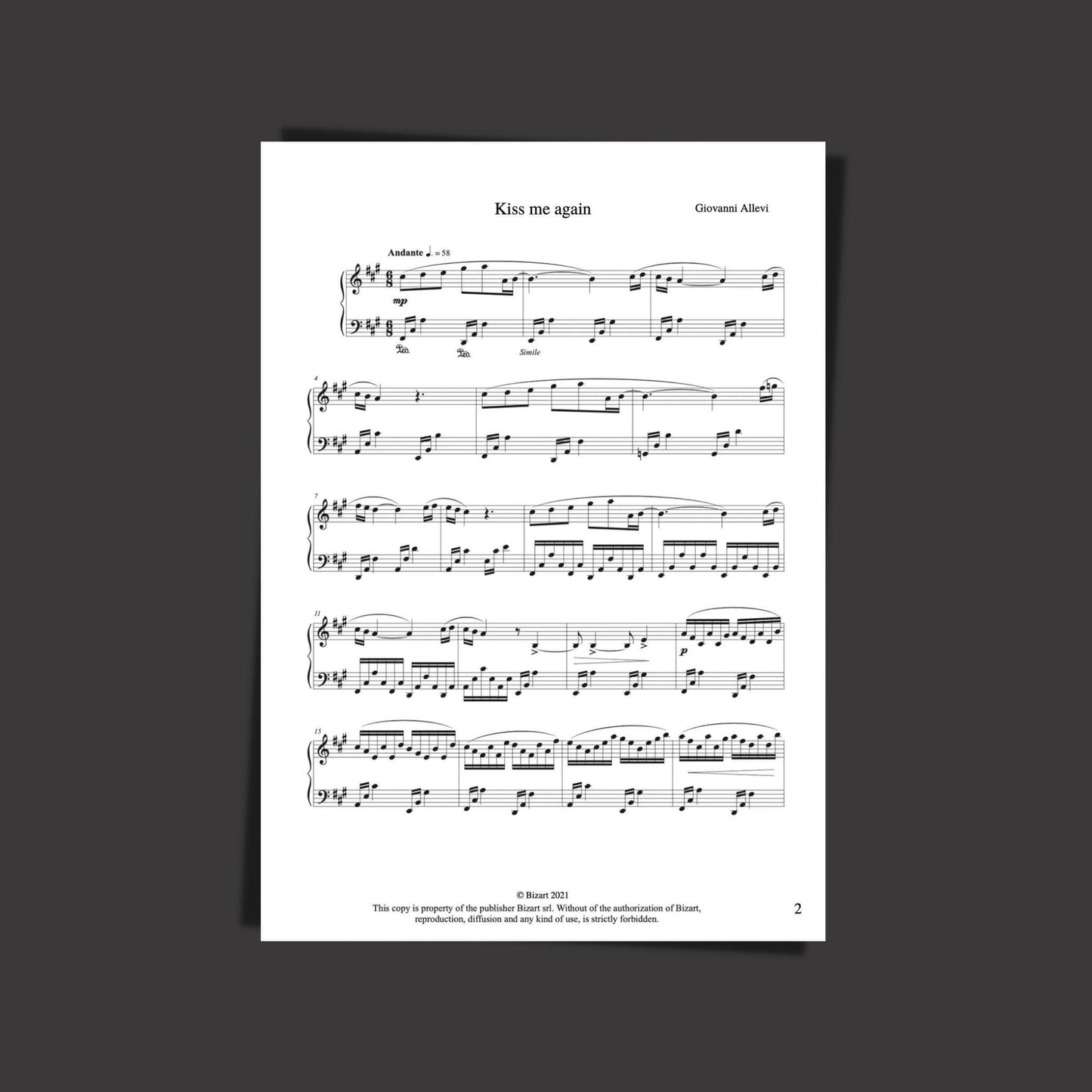 Giovanni Allevi Love Piano Collection Book N° 2 opening
