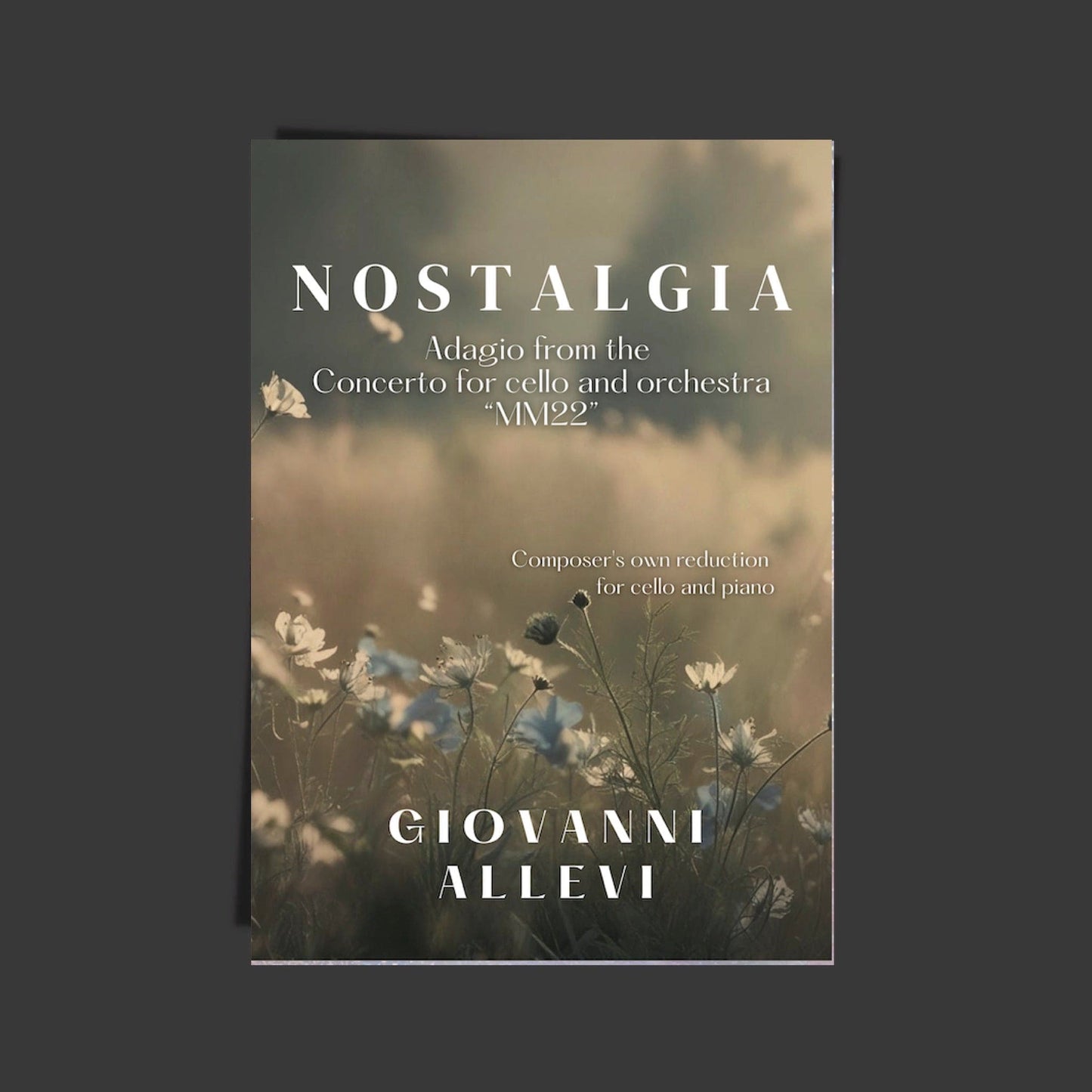 NOSTALGIA by composer GIOVANNI ALLEVI - digital sheet music for cello and piano