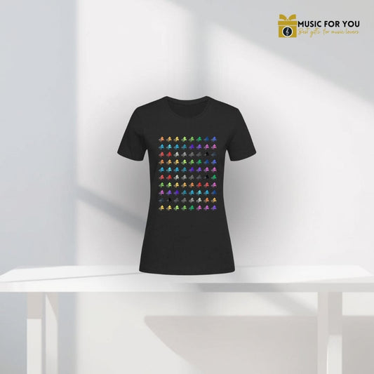 T-Shirt Donna Organica T-Shirt Donna Organica Piano Multicolore