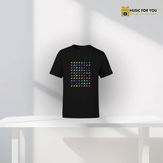 T-Shirt Uomo Organico Pianoforte Multicolor