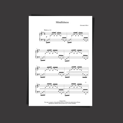 MINDFULNESS by composer and pianist GIOVANNI ALLEVI - digital sheet music opening